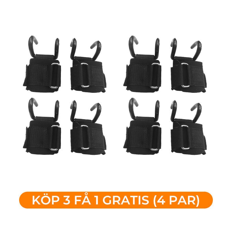 🔥50% RABATT NU! 💪 Tunga lyftremmar med handledskrok för styrketräning – Ökar greppet, minskar belastning på handleder, perfekt för marklyft, bänkpress och kraftträning på gymmet