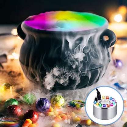 💨 50% RABATT NU! ⚡ 12-LED ultraljudsdimsgörare – Skapar sval dimma och färgglatt ljus – Perfekt för luftfuktare, fontäner eller Halloween-dekoration – körs tyst i vatten 💧✨