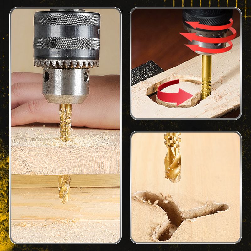 🛒50% RABATT NU! ⚙️Spiralborrsats i titanbelagt snabbstål – Passar för flera material ✨