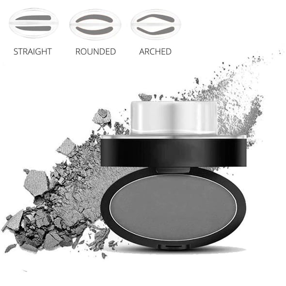 ✨Köp 1 Få 1 På Köpet🖌️50K+ Sålda!!!👋Eyebrow Stamp Pulverset med Applikatorborste, Ett Tryck Perfekta Ögonbryn, Vattentålig Långvarig 24H Ögonbrynsmakeup för Enkla Dagliga Salongsliknande Ögonbryn