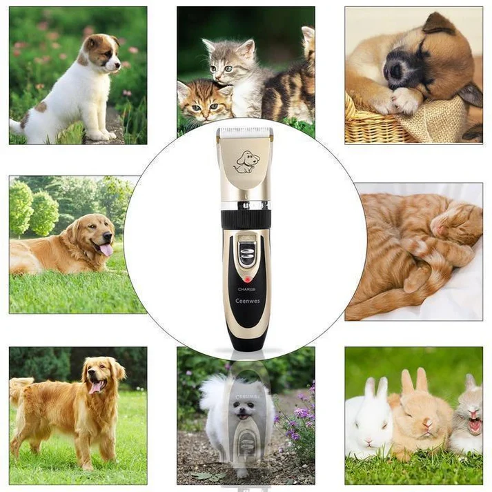 🥳2026 HETT ERBJUDANDE🥳💞50K+ SÅLDA! 🐾✂️ 50% RABATT! Tyst hårklippningsset för husdjur – sladdlös, keramiska blad, 4 distanskammar. För katter, hundar & hästar. Tyst trimning! 🔋💚