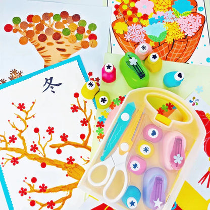 💖Ein Geschenk für das Kind🎁Kreatives DIY-Punch-Bastelset für Kinder🎉Fördert die Kreativität von Kindern