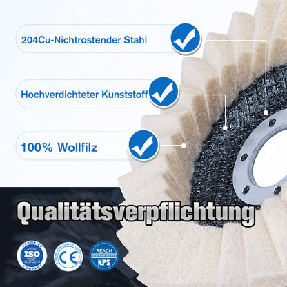 ✨Limited Time 50% Off-Wool Felt Flip Disc Polishing Wheel