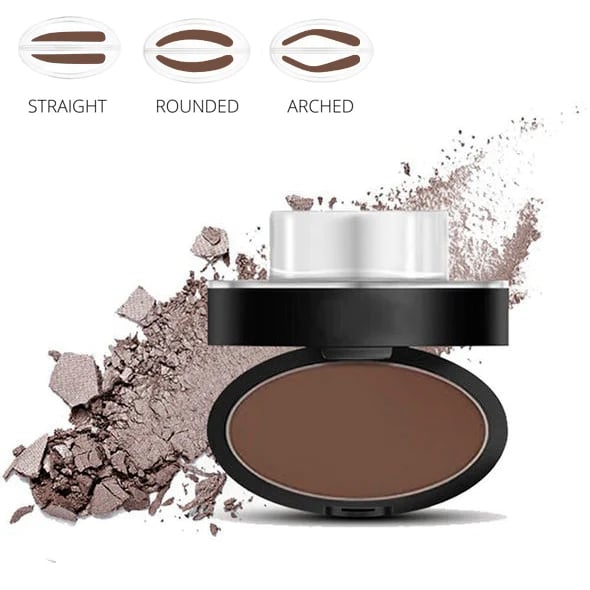✨Köp 1 Få 1 På Köpet🖌️50K+ Sålda!!!👋Eyebrow Stamp Pulverset med Applikatorborste, Ett Tryck Perfekta Ögonbryn, Vattentålig Långvarig 24H Ögonbrynsmakeup för Enkla Dagliga Salongsliknande Ögonbryn
