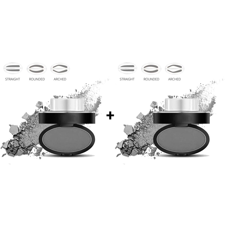 ✨Köp 1 Få 1 På Köpet🖌️50K+ Sålda!!!👋Eyebrow Stamp Pulverset med Applikatorborste, Ett Tryck Perfekta Ögonbryn, Vattentålig Långvarig 24H Ögonbrynsmakeup för Enkla Dagliga Salongsliknande Ögonbryn