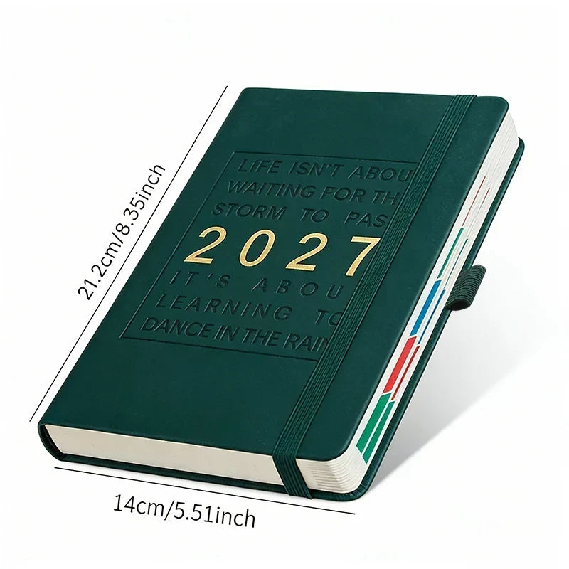 📅 50% RABATT NU! 📓 2027 Kalenderanteckningsbok – A5, en dag per sida, datummarkerad – Perfekt för dagliga anteckningar & framtida referens ✨