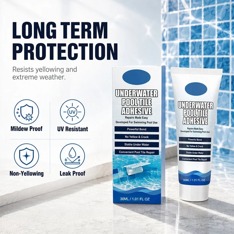 💧 50% RABATT NU! Höghållfast undervattenslim för poolkakel – professionell reparation utan att tömma poolen – snabb bindning, hållbar & estetisk finish ✨