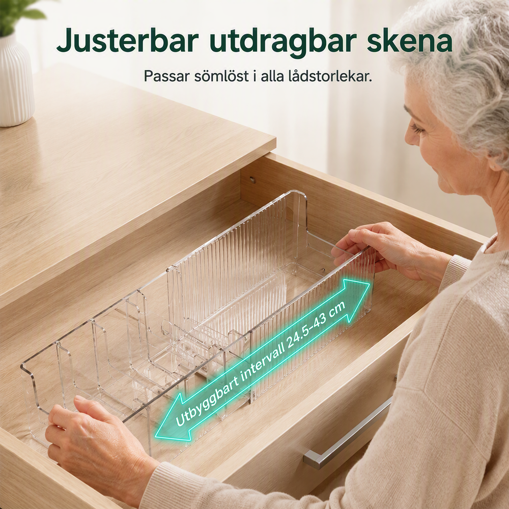 🔥Utdragbar transparent medicinförvaring — Teleskopisk, perfekt för att organisera ditt medicinkåp 💊🗄️