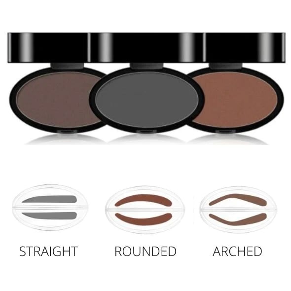 ✨Köp 1 Få 1 På Köpet🖌️50K+ Sålda!!!👋Eyebrow Stamp Pulverset med Applikatorborste, Ett Tryck Perfekta Ögonbryn, Vattentålig Långvarig 24H Ögonbrynsmakeup för Enkla Dagliga Salongsliknande Ögonbryn