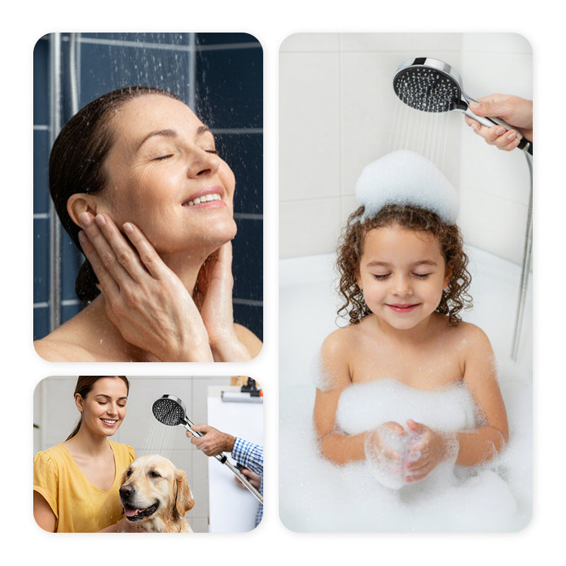 🚿 Få 50 % rabatt nu! ✨ Högtrycksregnduschmunstycke 💦📦