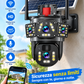 ⏳Tidsbegränsat erbjudande⏰📷 Soldriven Wi-Fi utomhussäkerhetskamera 6K 9MP｜3 objektiv, PTZ 360°, IP66 vattentät, färgnattsyn, tvåvägsljud, rörelsedetektion✨