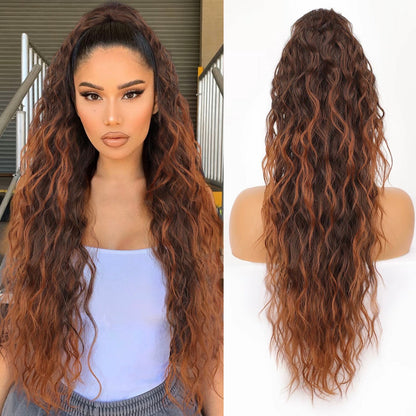 💕LETZTER TAG DER AKTION - 50 % RABATT💕Lockige, gewellte Frizz-Haarverlängerung mit Pferdeschwanz