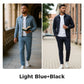 Lässiges, einfarbiges Zweiteiler-Set für Herren – Jacke und Hose
