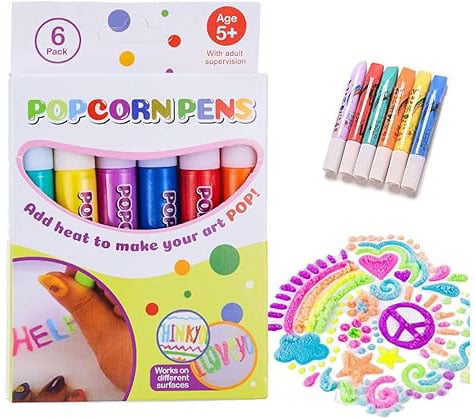 🎁50% RABATT NU!! 🔮 Magiska Popcorn-pennor – Rita i 3D med ett drag! 🎄 DIY Bubbelritpennor