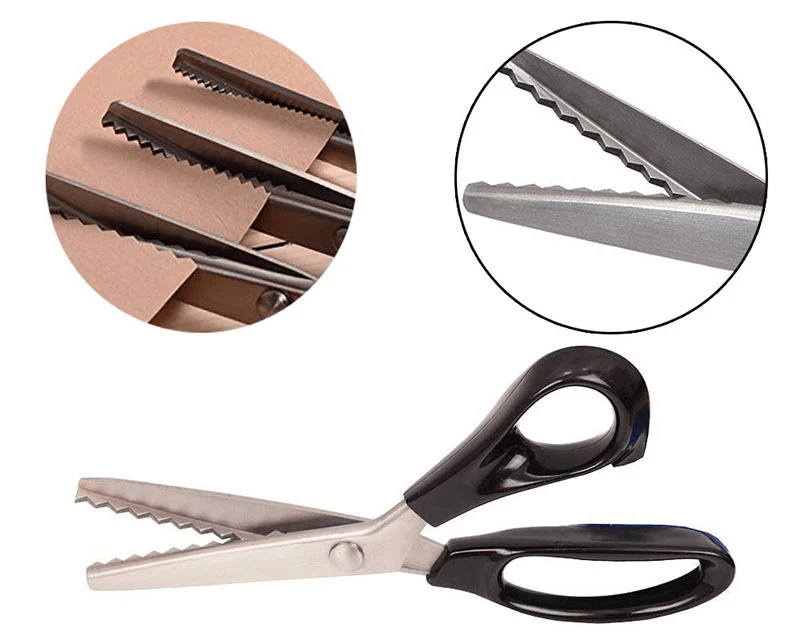 ✂️ 50% RABATT NU! Serrated Sewing Scissors – vassa tandade blad, ergonomisk design & mångsidig användning – perfekt för tyg, läder, papper och hantverk 🧵✨