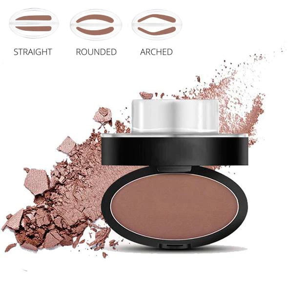 ✨Köp 1 Få 1 På Köpet🖌️50K+ Sålda!!!👋Eyebrow Stamp Pulverset med Applikatorborste, Ett Tryck Perfekta Ögonbryn, Vattentålig Långvarig 24H Ögonbrynsmakeup för Enkla Dagliga Salongsliknande Ögonbryn
