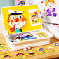 Magnetische Puzzlebox für Kinder mit Spiel- und Malbrett