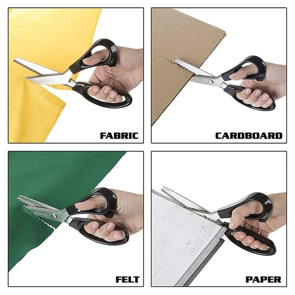 ✂️ 50% RABATT NU! Serrated Sewing Scissors – vassa tandade blad, ergonomisk design & mångsidig användning – perfekt för tyg, läder, papper och hantverk 🧵✨