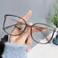 💖Ideales Geschenk - 🎁Modische HD Anti-Blulicht-Brille mit großem Rahmen für Damen✨