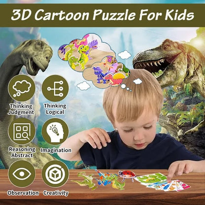 🔥Educational 3D Cartoon Puzzle🧩(25 st)