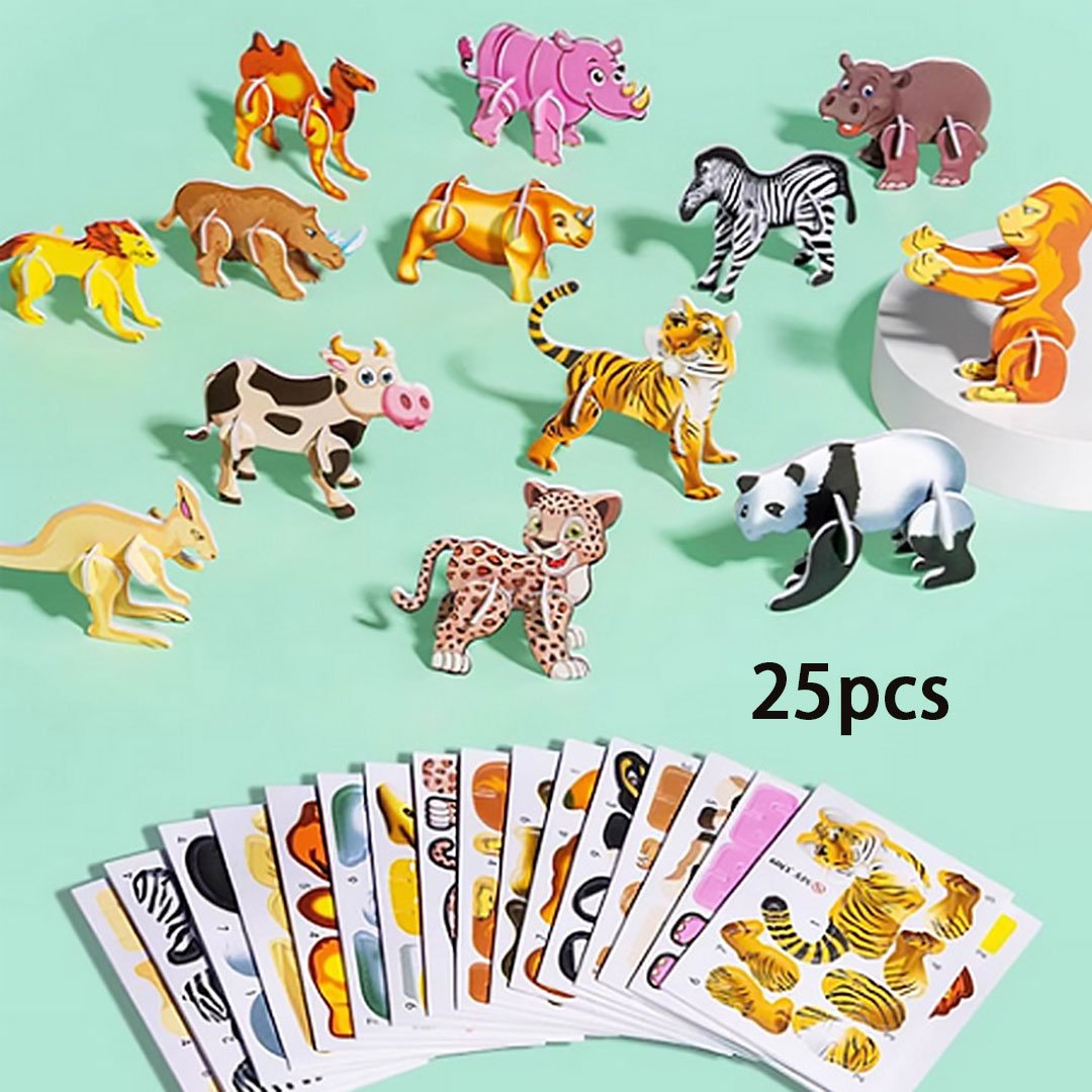 🔥Educational 3D Cartoon Puzzle🧩(25 st)