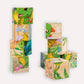 9-teiliges 3D-Würfelpuzzle-Set aus Holz mit sechsseitigen Bildern