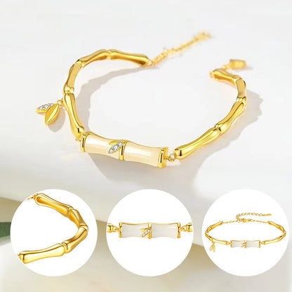 ⏳Zeitlich begrenztes Sonderangebot⏰Bambusarmband für Damen mit Kette📿