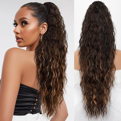 💕LETZTER TAG DER AKTION - 50 % RABATT💕Lockige, gewellte Frizz-Haarverlängerung mit Pferdeschwanz