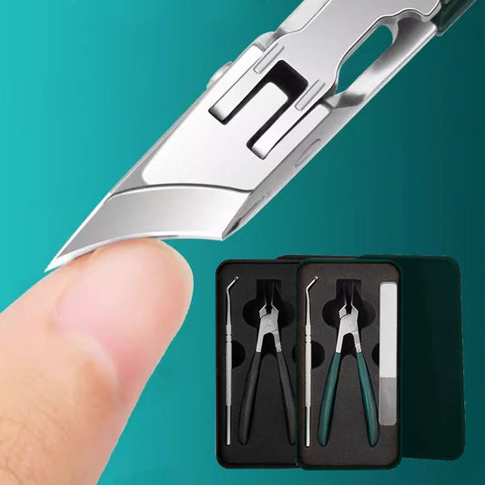 🔥2025 Heißer Verkauf 20% Rabatt🔥Anti-Splash 25 ° Slant Edge Nagel Clipper 3-teiliges Set✨