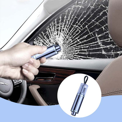 🚙50 % RABATT NU! Nödverktyg för att krossa bilrutor och skära av säkerhetsbälten – bärbart 2-i-1-verktyg för utrymning ur fordon, säkerhetshammare för räddningsinsats vid olycka
