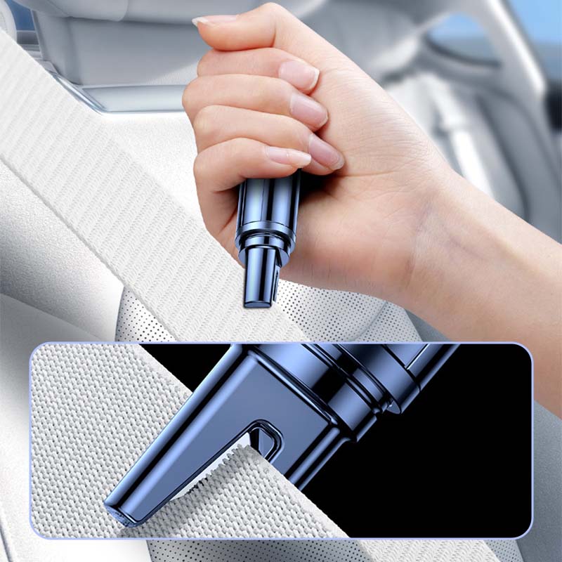 🚙50 % RABATT NU! Nödverktyg för att krossa bilrutor och skära av säkerhetsbälten – bärbart 2-i-1-verktyg för utrymning ur fordon, säkerhetshammare för räddningsinsats vid olycka