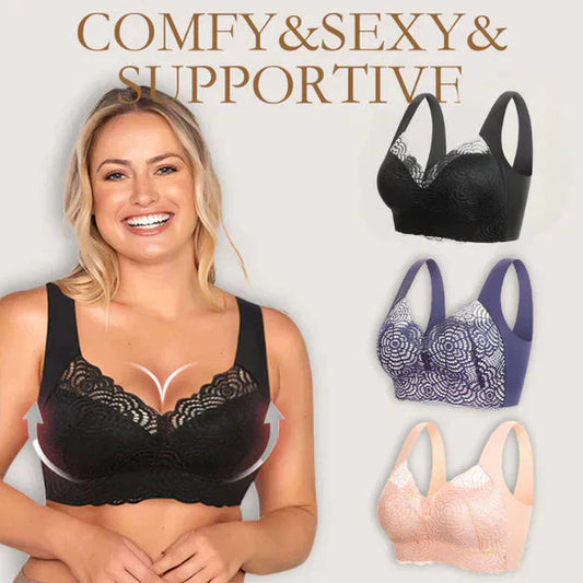 Der Muttertagsverkauf ist da!！！🔥Kostenloser Versand🌟Ultimate Lift Stretch Full Shape Seamless Lace Bra (3 PCS)