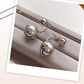 Elegant Gray Beads Stud Earrings