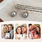 Elegant Gray Beads Stud Earrings