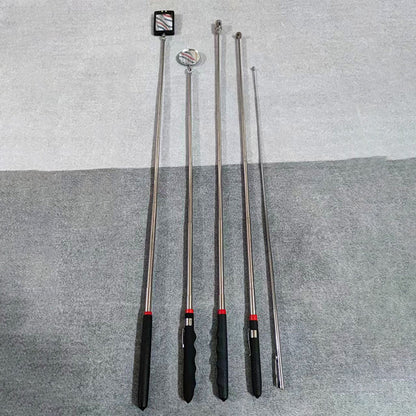 4-teiliges Set: Stark magnetisches, ausziehbares Hebe- und Greifwerkzeug mit LED-Licht und Inspektionsspiegel