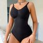 Sexy, nahtloser, formender Body für Damen mit tiefem V-Ausschnitt und verstellbaren Spaghetti-Trägern