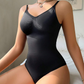 Sexy, nahtloser, formender Body für Damen mit tiefem V-Ausschnitt und verstellbaren Spaghetti-Trägern