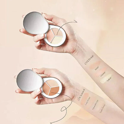 3-in-1 feuchtigkeitsspendende langanhaltende Concealer-Palette