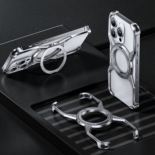 Rahmenlose Handyhülle mit magnetischem Ständer