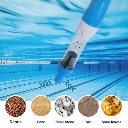 🏊3-in-1-Multifunktion-Pool-Reinigungsartefakt - Staubsaugbürste-Absaugung mit einem Klick fertig! Für Pool/Fischbecken/Badewanne Komplettes Zubehör