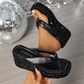 ⏳Begrenzte Zeit 50% Rabatt💥Damen Flip-Flops mit dicken Sohlen und Pailletten