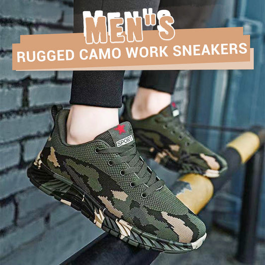 Robuste Arbeits-Sneakers im Camouflage-Muster für Herren
