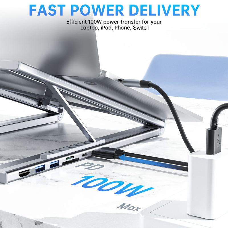 USB-C-Dockingstation-Laptopständer mit 4K HDMI