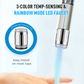LED-Wasserhahn – 3-Farben-Temperatursensor und Regenbogenlichtmodi