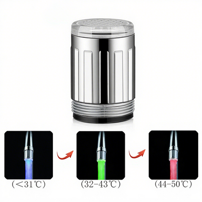 LED-Wasserhahn – 3-Farben-Temperatursensor und Regenbogenlichtmodi