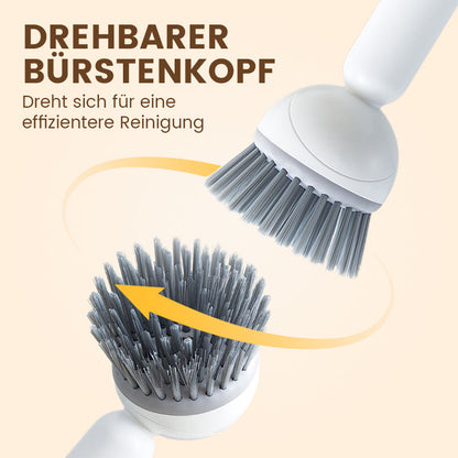 Drehbare Reinigungsbürste mit langem Griff für Geschirr und Töpfe