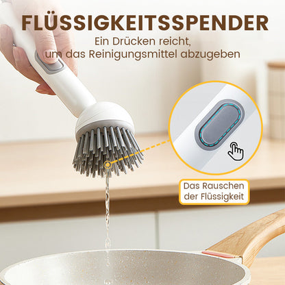 Drehbare Reinigungsbürste mit langem Griff für Geschirr und Töpfe