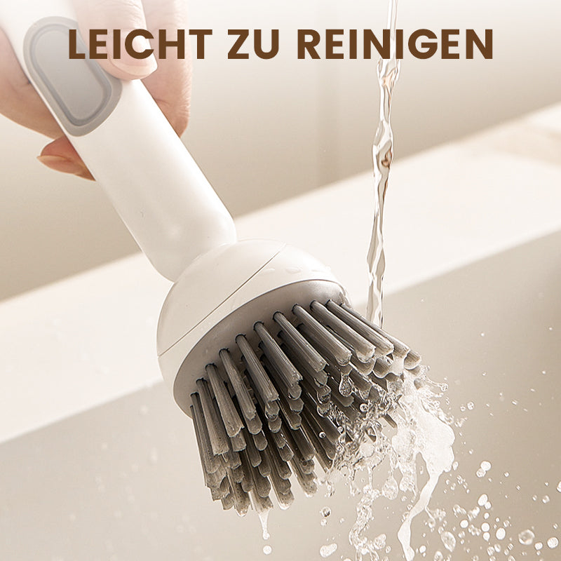 Drehbare Reinigungsbürste mit langem Griff für Geschirr und Töpfe