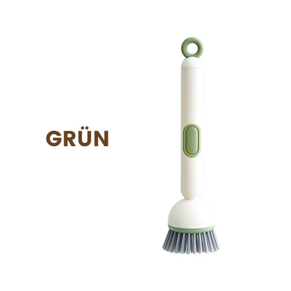Drehbare Reinigungsbürste mit langem Griff für Geschirr und Töpfe