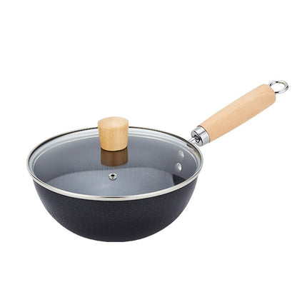 Fischschuppenmuster-Pfanne mit flachem Boden und Antihaftbeschichtung